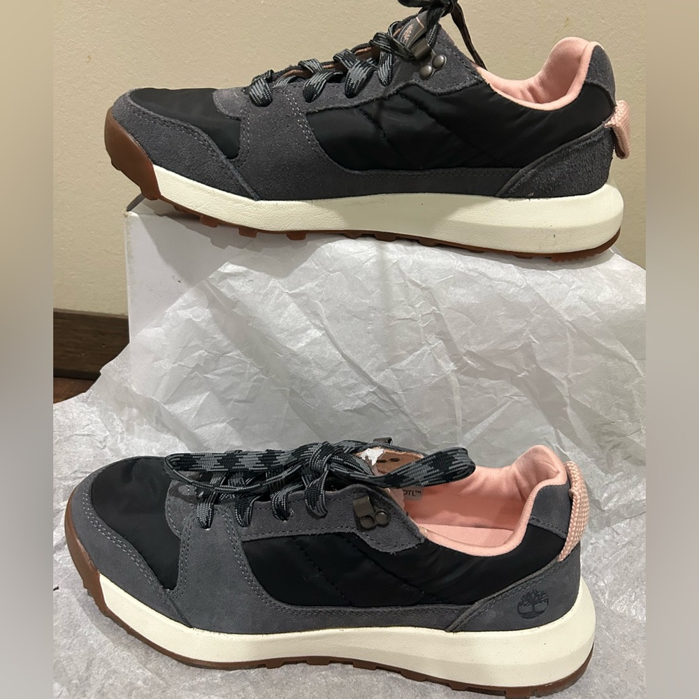Timberland Pink and Black Interior Sneakers